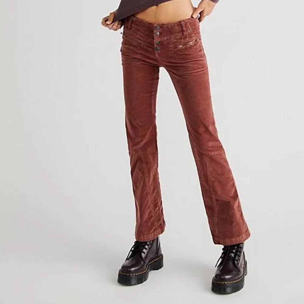 Free People Hit Back Slim Flare Pants